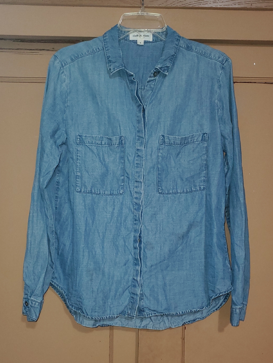 Cloth & Stone Light Blue Denim Button-Down Shirt